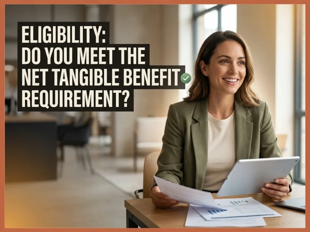Eligibility Do You Meet the Net Tangible Benefit Requirement