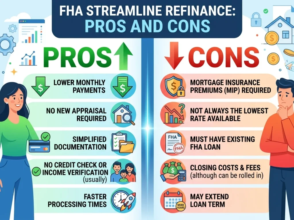 FHA Streamline Pros and Cons