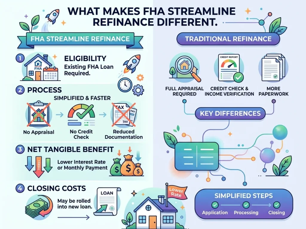 What Makes FHA Streamline Refinance Different