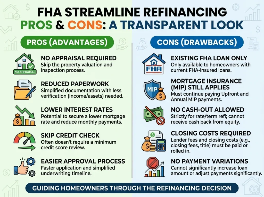 FHA Streamline Refinancing Pros and Cons A Transparent Look