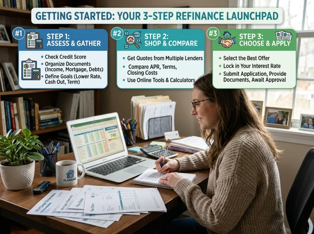 Getting Started Your 3-Step Refinance Launchpad