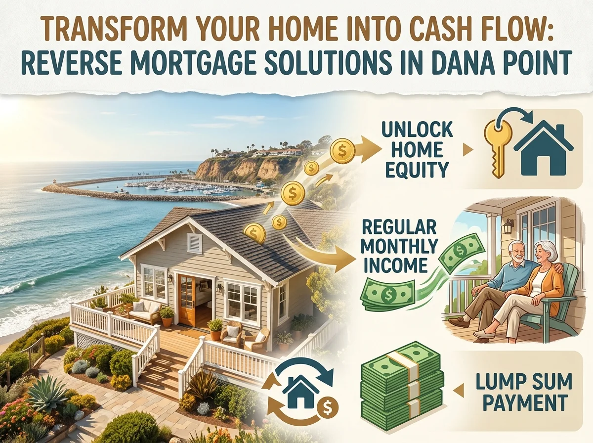 Transform Your Home Into Cash Flow Reverse Mortgage Solutions in Dana Point