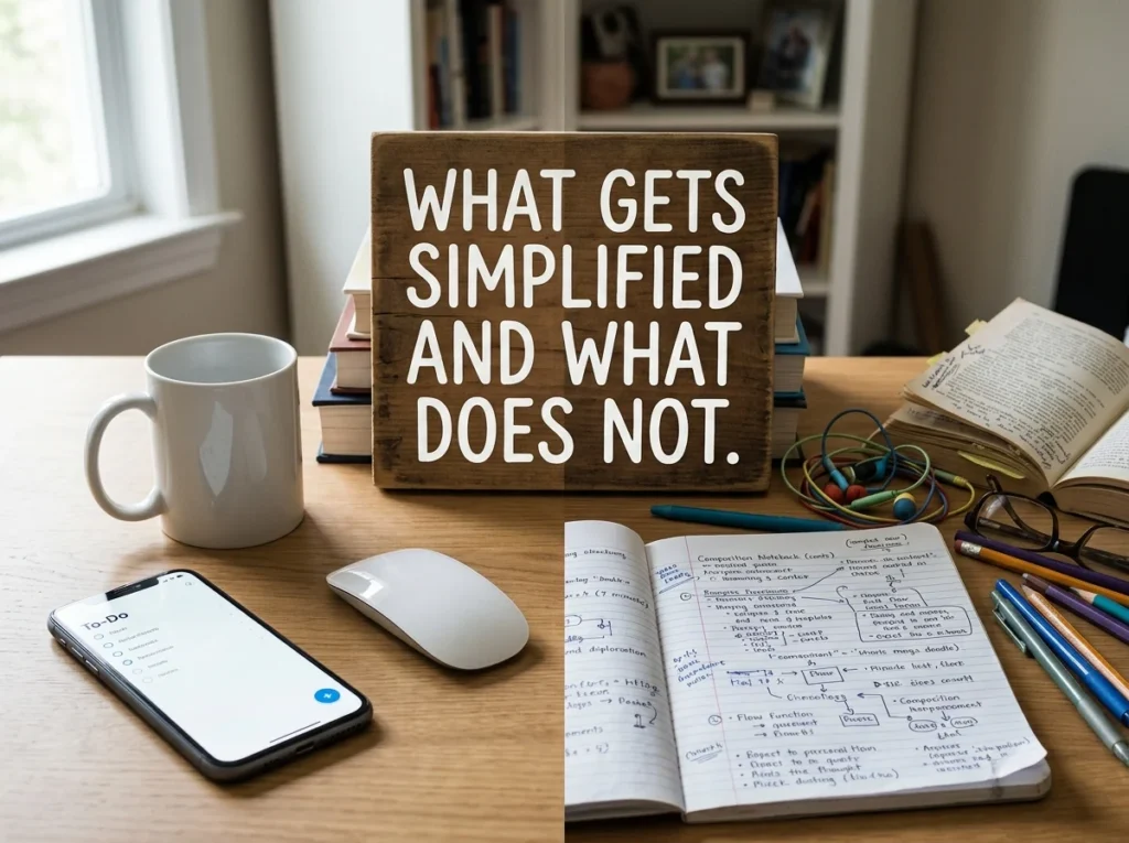 What Gets Simplified and What Does Not
