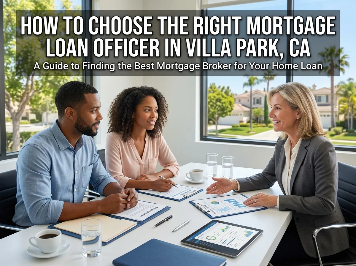 How to Choose the Right Mortgage Loan Officer in Villa Park, CA
