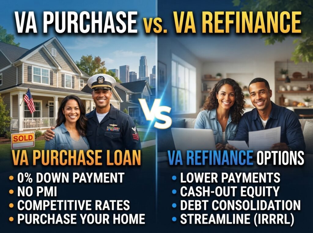 VA Purchase Loan vs. VA Refinance Options